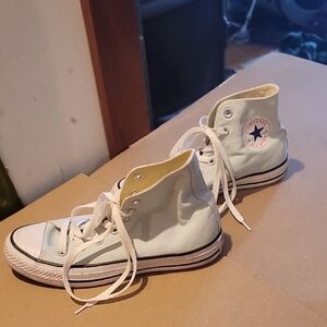 Converse White High-Top Sneakers